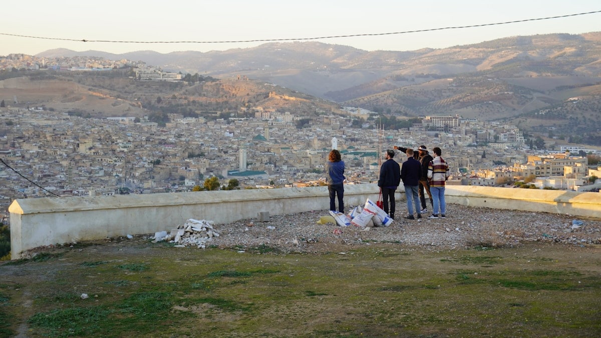 Overlooking the old city of Fes, Morocco.